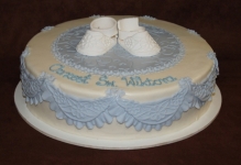 Tort chrzcielny w marcepanie 304