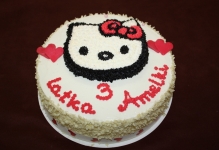 Tort 261 Hello Kitty - krem